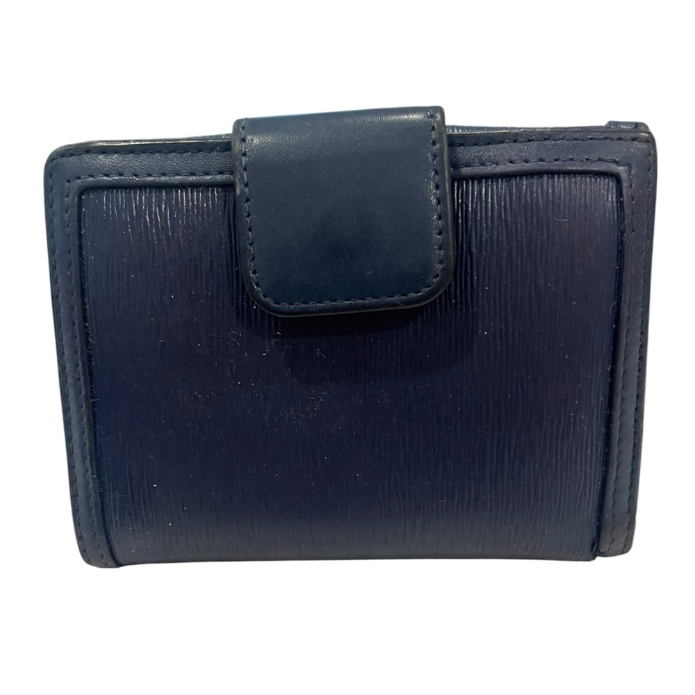 PRADA | Diagramme Leather Wallet | Navy Blue - Picture 3 of 11